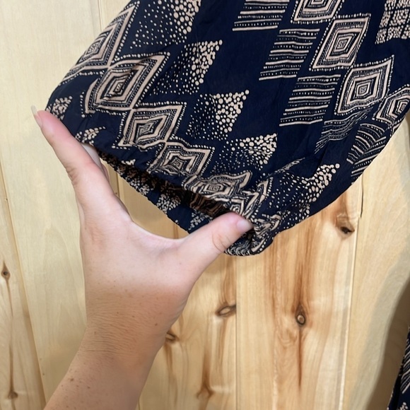 Anthropologie Edme & Esyllte Blue Rugged Carats Dress Size 4 - Picture 5 of 7